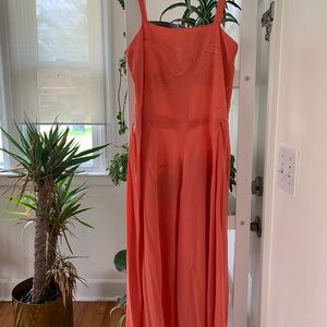 Vintage Silk Coral Dress